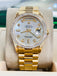 Rolex Day-Date 36 18238 Custom Diamond Mother Of Pearl Dial & Diamond Bezel Double Quick set MINT