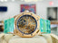 Audemars Piguet Royal Oak 37 15467OR.OO.1256OR.02  Double Balance Wheel Openworked Rose Gold Purple Inner Bezel  Box and Papers Unworn - Diamonds East Intl.