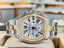 Cartier Roadster W62027Z1 / 2618 Chronograph XL Two-Tone Yellow Gold Roman Dial Custom Yellow gold Diamond Bezel MINT