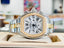 Cartier Roadster W62027Z1 / 2618 Chronograph XL Two-Tone Yellow Gold Roman Dial Custom Yellow gold Diamond Bezel MINT