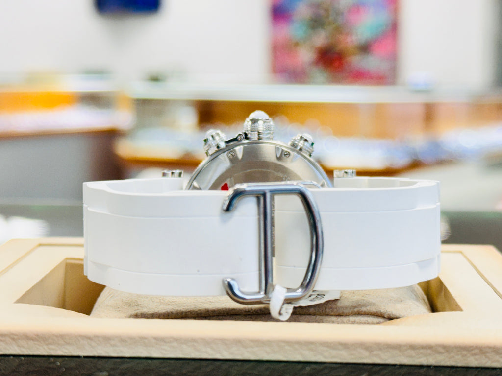 Cartier Pasha Seatimer W3140004 37mm SS Rose Gold White Dial