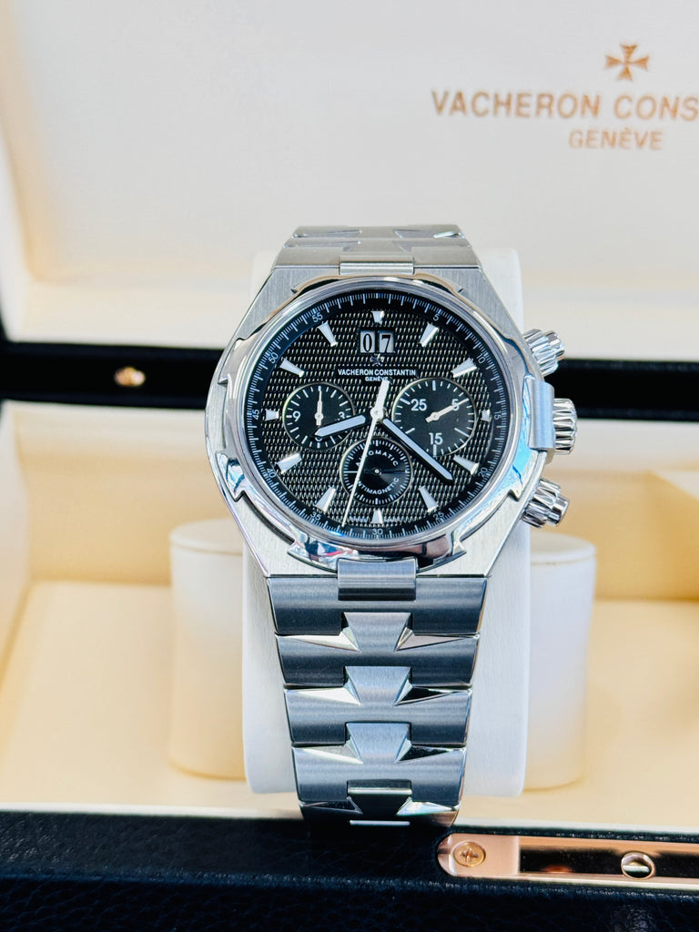 Vacheron Constantin Overseas Chronograph 49150/B01A-9097 Black Dial Box & Papers FULL SERVICED IN 2024