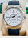 Rolex Sky-Dweller 336239 18K White Gold Oysterflex White Dial Box and Papers MINT