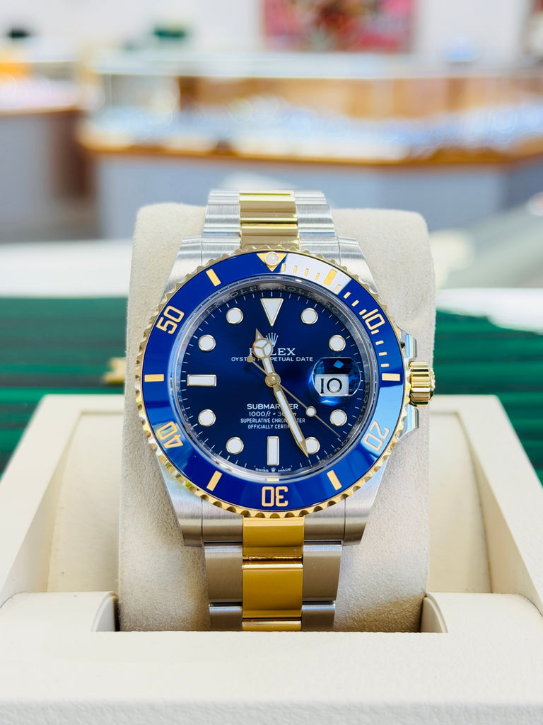 Rolex Submariner Date 126613LB “BLUESY” Blue Ceramic Bezel Blue Dial  18k Yellow Gold & Steel  Box & Papers Unworn