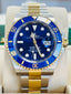 Rolex Submariner Date 126613LB “BLUESY” Blue Ceramic Bezel Blue Dial  18k Yellow Gold & Steel  Box & Papers Unworn