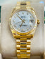 Rolex Datejust 31 178278  Ladies Presidential Yellow Gold Factory Diamond Mother of Pearl Diamond Dial  Box and Papers MINT