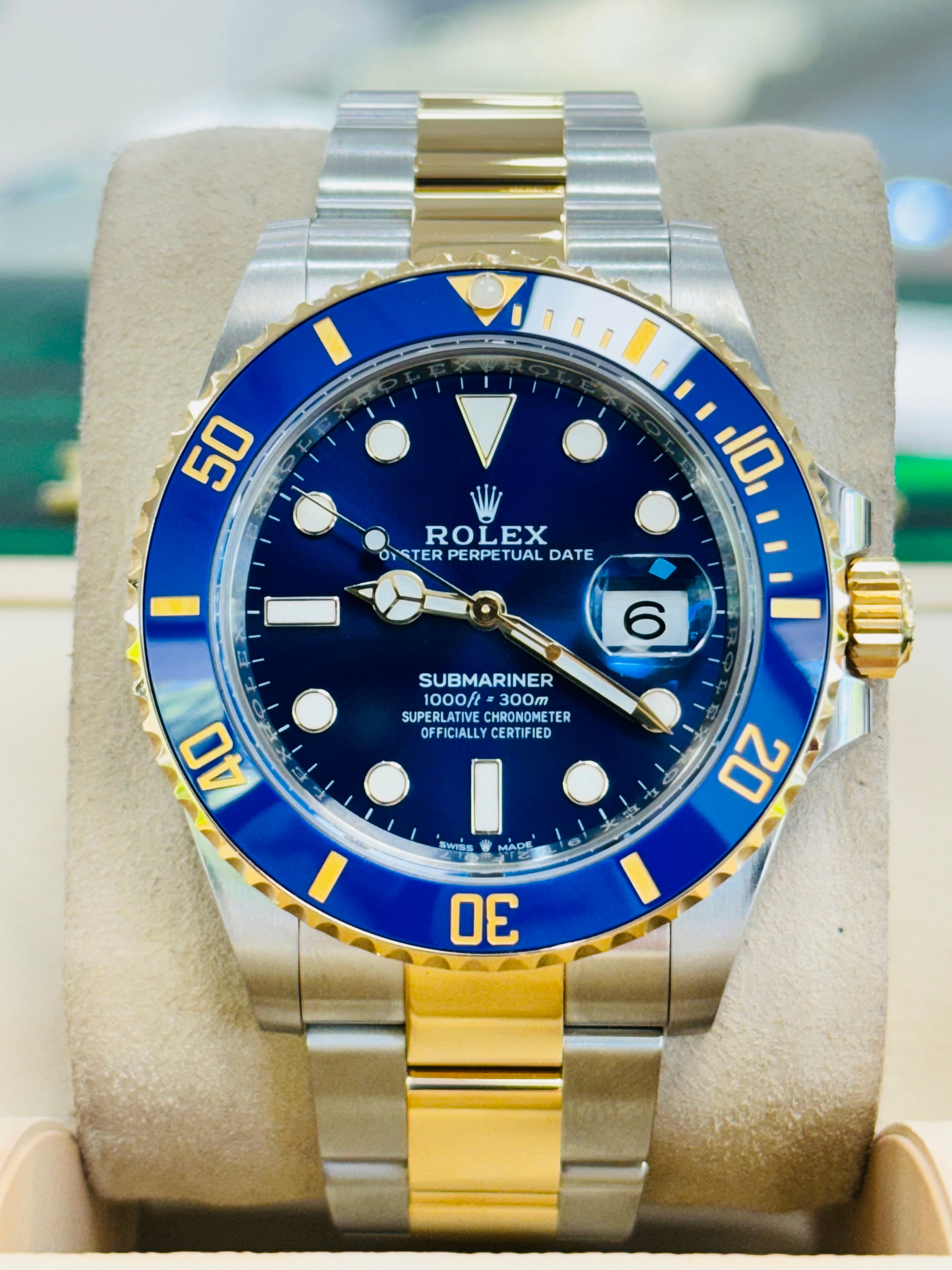 Rolex Submariner Date 126613LB 41mm Blue Ceramic 18k yellow gold