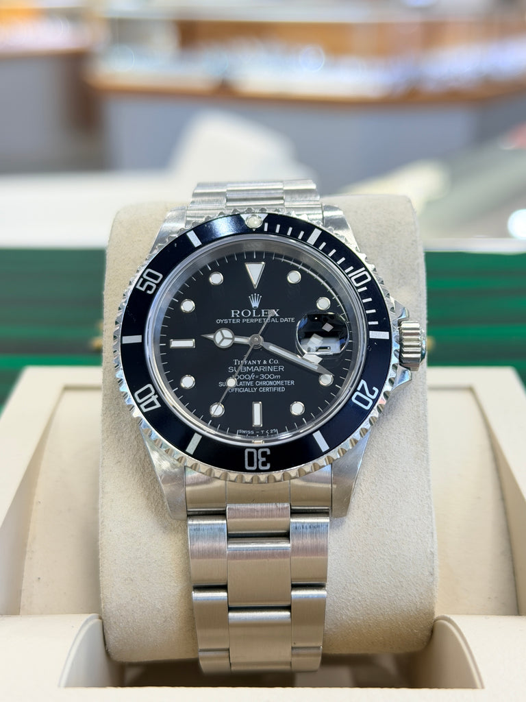 Rolex Submariner Date 40  16610 Factory “TIFFANNY CO. STAMP” MINT