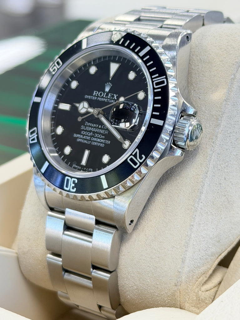 Rolex Submariner Date 40  16610 Factory “TIFFANNY CO. STAMP” MINT