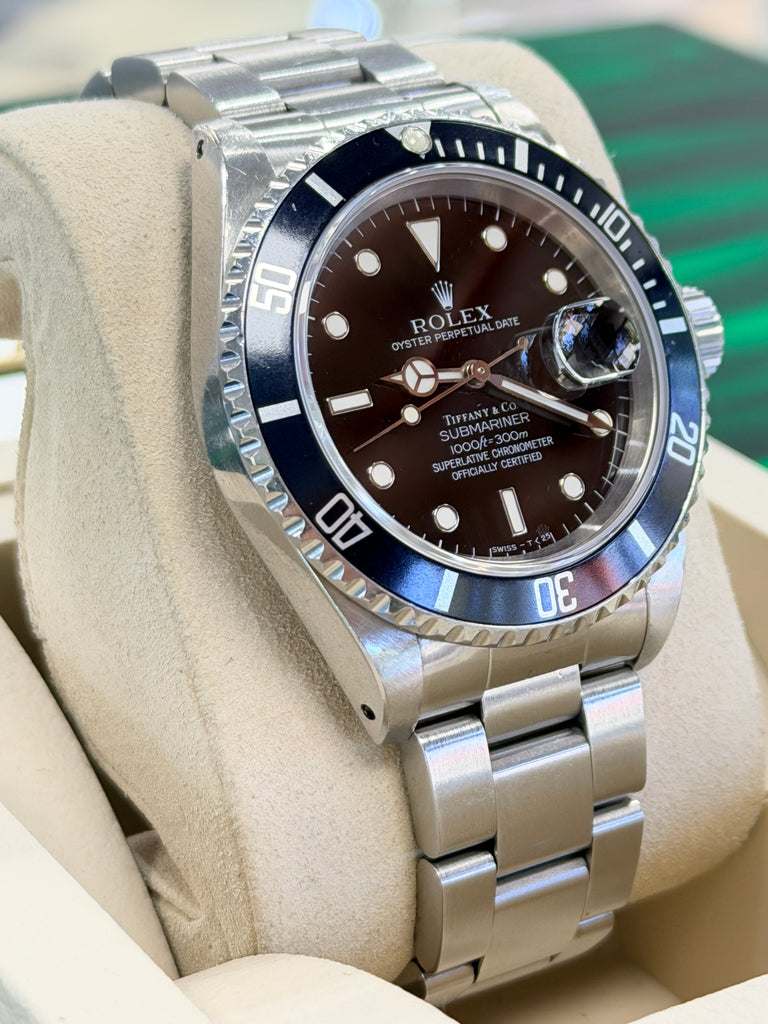 Rolex Submariner Date 40  16610 Factory “TIFFANNY CO. STAMP” MINT