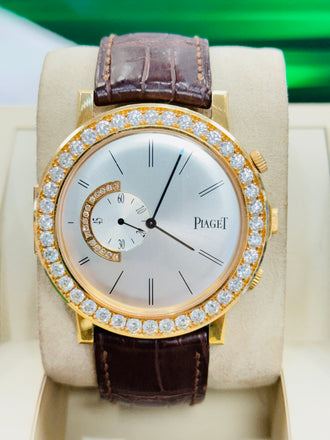 Piaget Altiplano Double Jeu 43mm 18k Rose Gold FACTORY Diamonds Limited Edition GOA32151