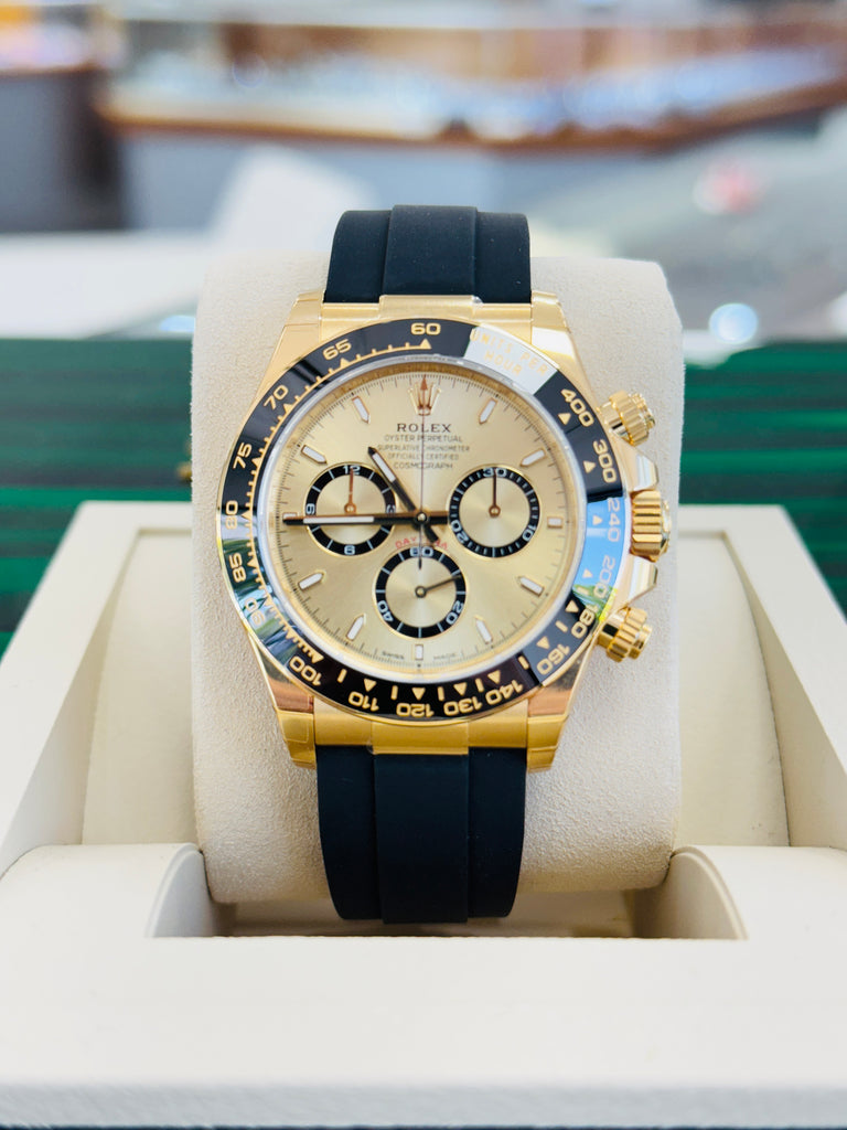 Rolex Daytona Chronograph 126518LN Champagne  Dial Oysterflex Box and Papers Unworn