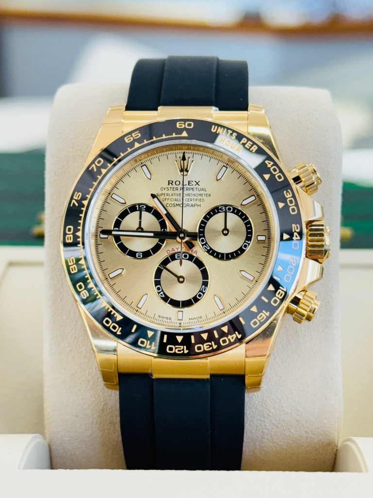 Rolex Daytona Chronograph 126518LN Champagne  Dial Oysterflex Box and Papers Unworn