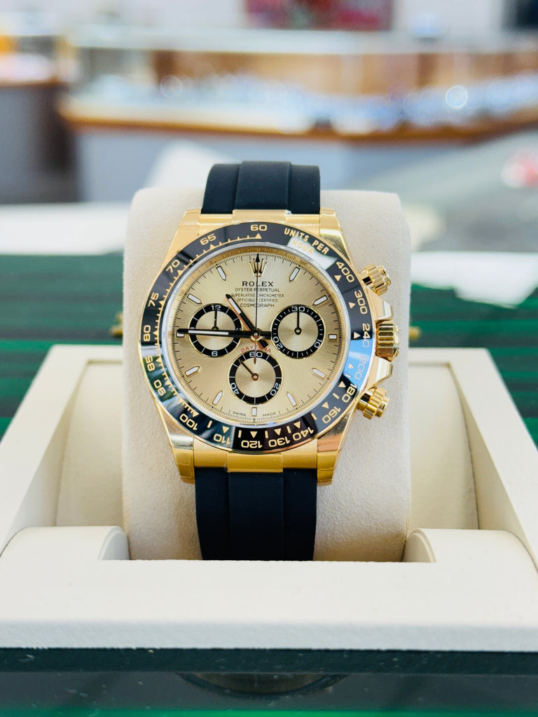 Rolex Daytona Chronograph 126518LN Champagne  Dial Oysterflex Box and Papers Unworn