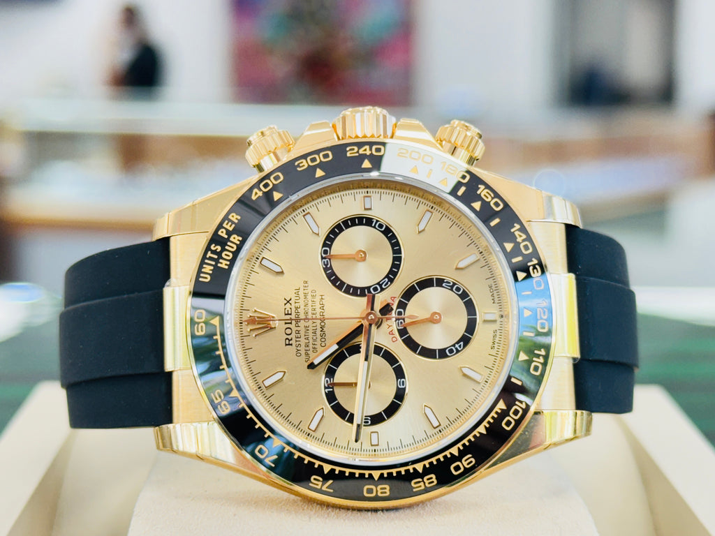 Rolex Daytona Chronograph 126518LN Champagne  Dial Oysterflex Box and Papers Unworn
