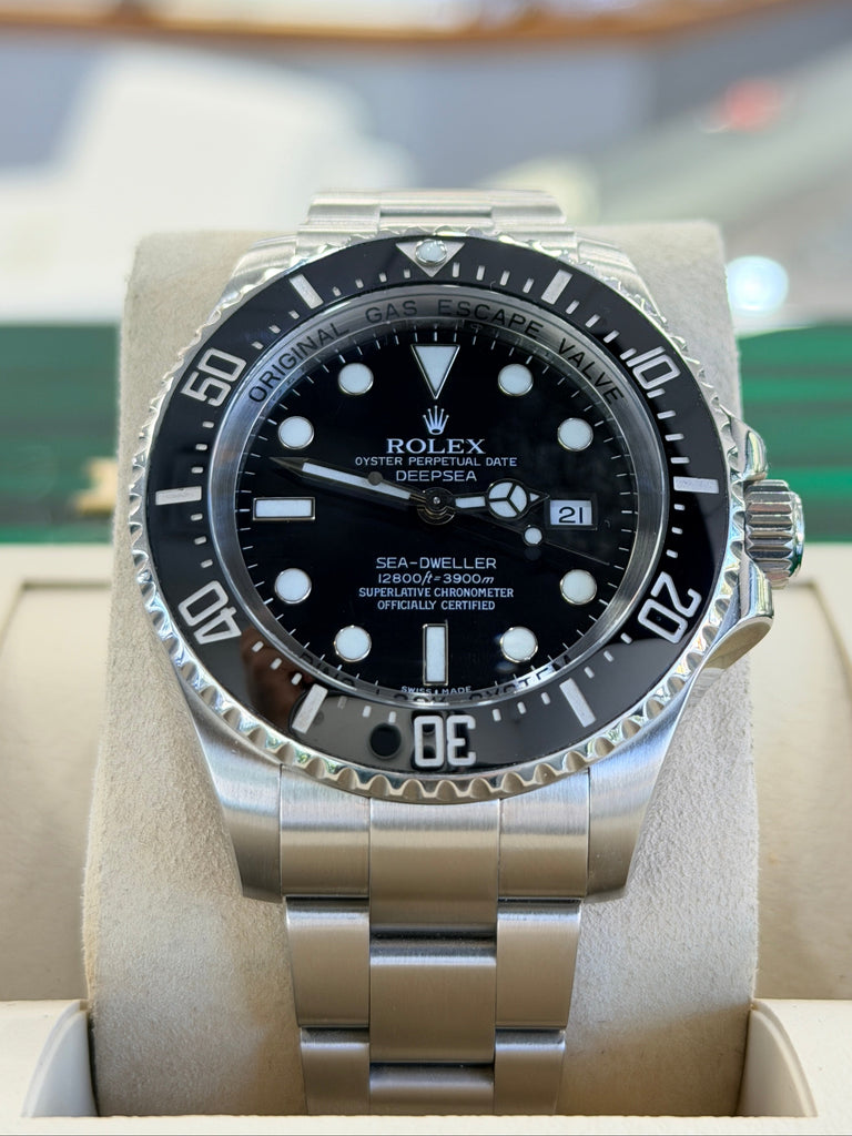 Rolex Sea-Dweller Deepsea 44 Black Dial 116660 Watch - Diamonds East Intl.