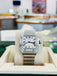 Cartier Santos W4SA0005 Silver Dial Steel Factory Diamond Bezel  Box and Papers MINT