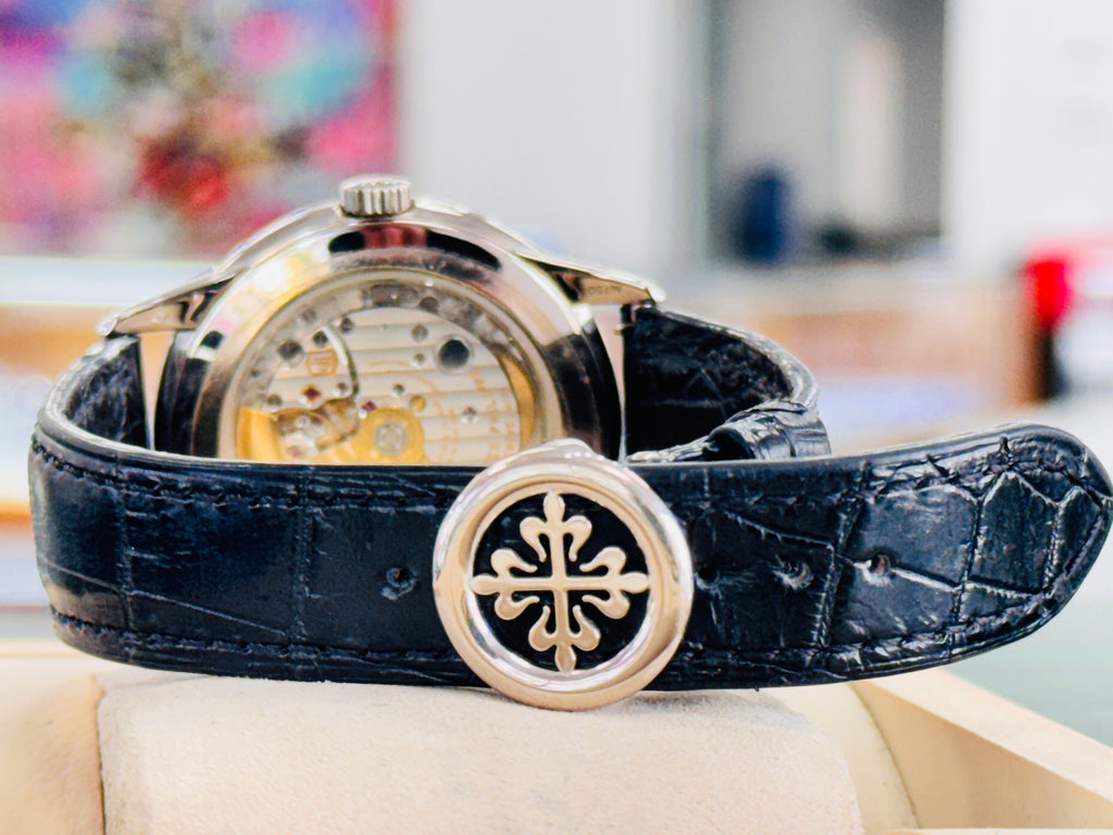Patek Philippe Perpetual Calendar 5320G-001 Grand Complications White Gold Lacquered Cream Dial Box and Papers MINT - Diamonds East Intl.
