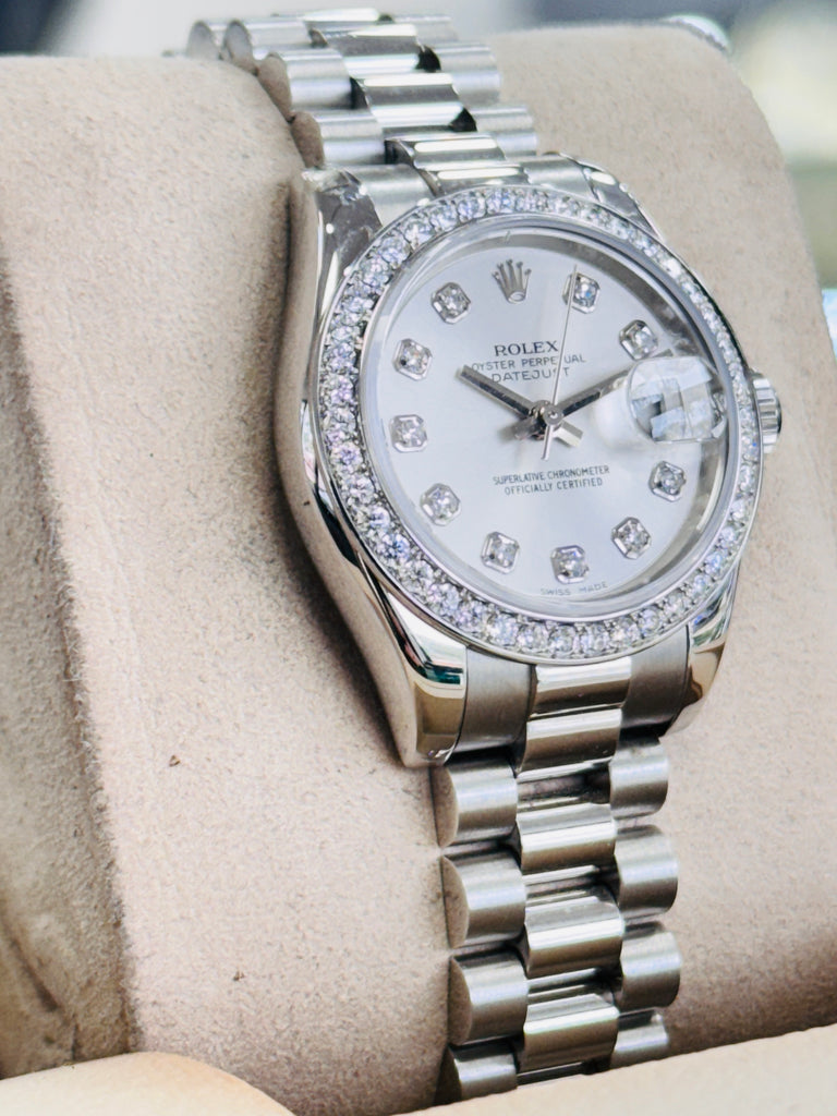 Rolex Lady-Datejust President Platinum 179136 Factory Diamond
