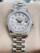 Rolex Lady-Datejust President Platinum 179136 Factory Diamond Bezel & Dial MINT BOX/PAPERS