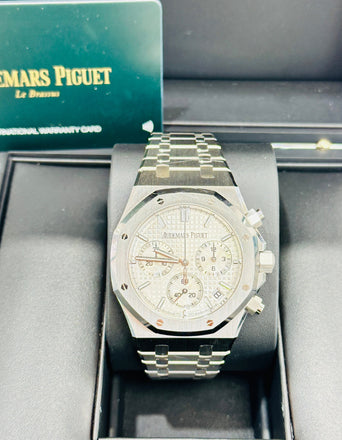 Audemars Piguet Royal Oak 50th Anniversary Chronograph 26240ST Box And Papers PreOwned - Diamonds East Intl.