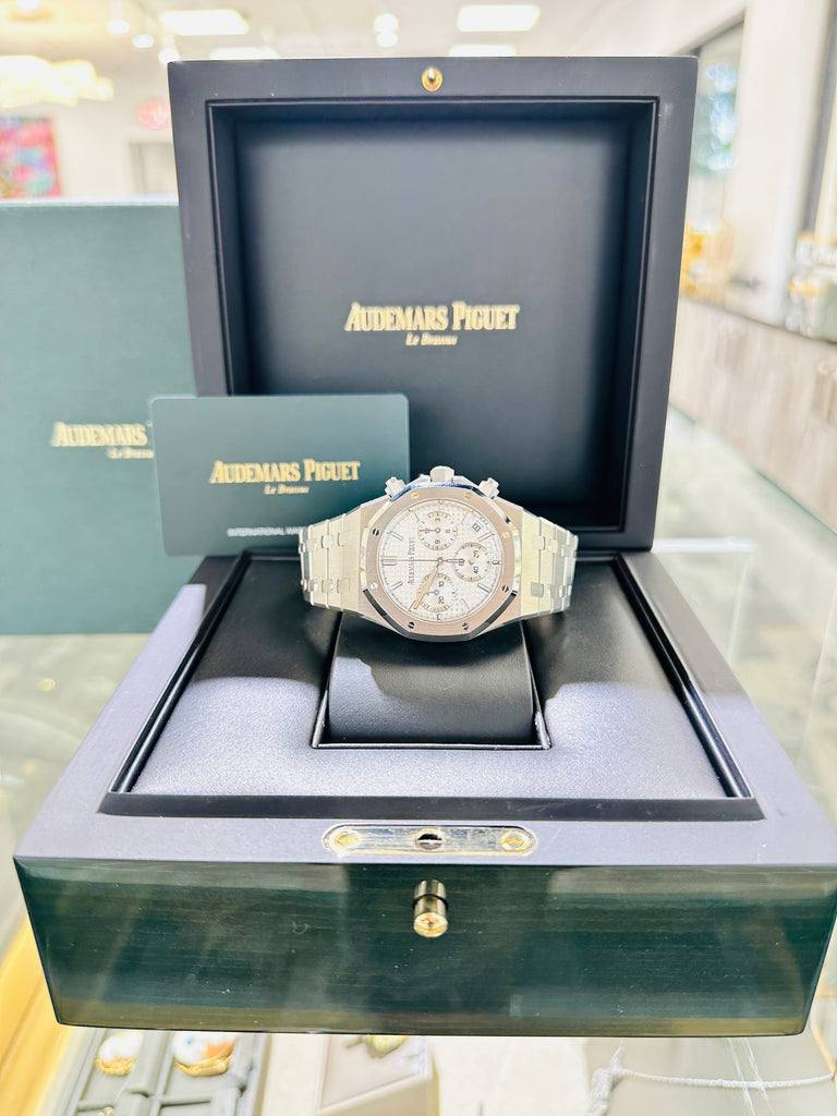 Audemars Piguet Royal Oak 50th Anniversary Chronograph 26240ST Box And Papers PreOwned - Diamonds East Intl.
