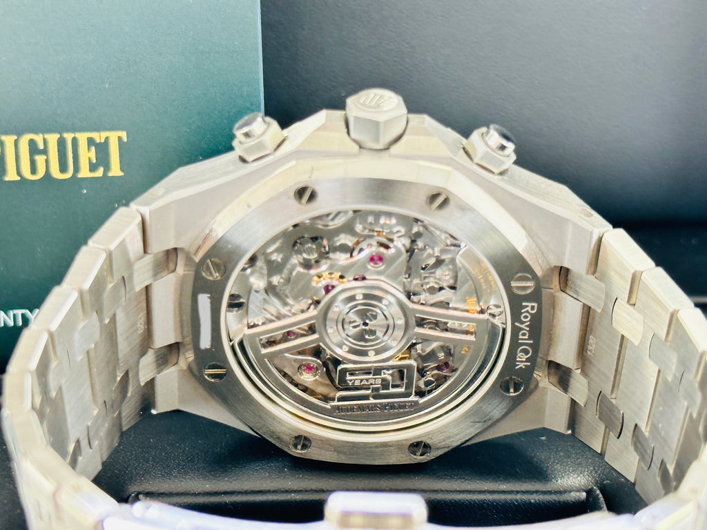 Audemars Piguet Royal Oak 50th Anniversary Chronograph 26240ST Box And Papers PreOwned - Diamonds East Intl.