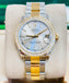 Rolex Datejust 31mm 178243 18K Yellow Gold / SS Custom Diamond Bezel Watch MINT