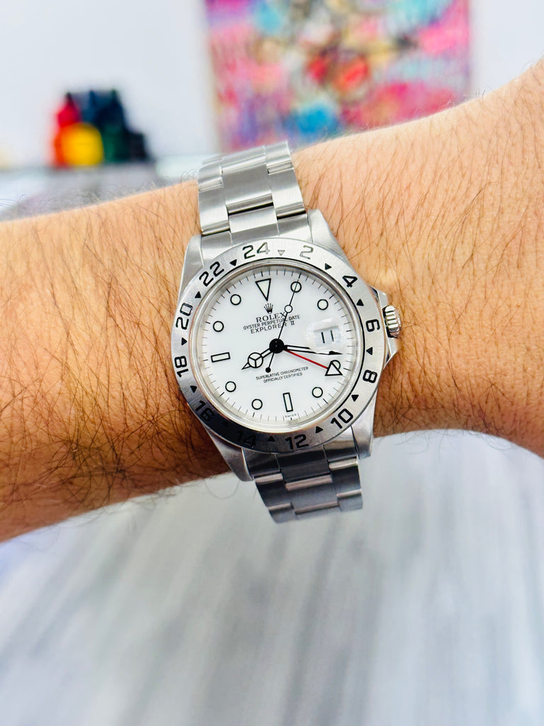 Rolex Explorer II 16570 Box and Papers PreOwned Mint Condition