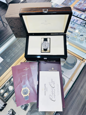 Patek Philippe Chronograph 5070G Box and Papers PreOwned - Diamonds East Intl.