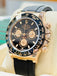 Rolex Daytona 116515ln 18K Rose Gold Black & Rose Subdial Dial Oysterflex Rubber Band  Box and Papers PreOwned - Diamonds East Intl.