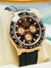 Rolex Daytona 116515ln 18K Rose Gold Black & Rose Subdial Dial Oysterflex Rubber Band  Box and Papers PreOwned - Diamonds East Intl.