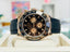 Rolex Daytona 116515ln 18K Rose Gold Black & Rose Subdial Dial Oysterflex Rubber Band  Box and Papers PreOwned - Diamonds East Intl.