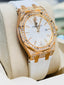 Audemars Piguet Royal Oak Lady Quartz 67652OR.ZZ.D011CR.01 'Ladies' Rose Gold Full Factory Diamonds PreOwned