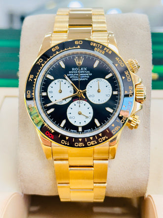 Rolex Daytona 116528 Yellow Gold Custom Le Mans Daytona Edition Box/Papers - Diamonds East Intl.