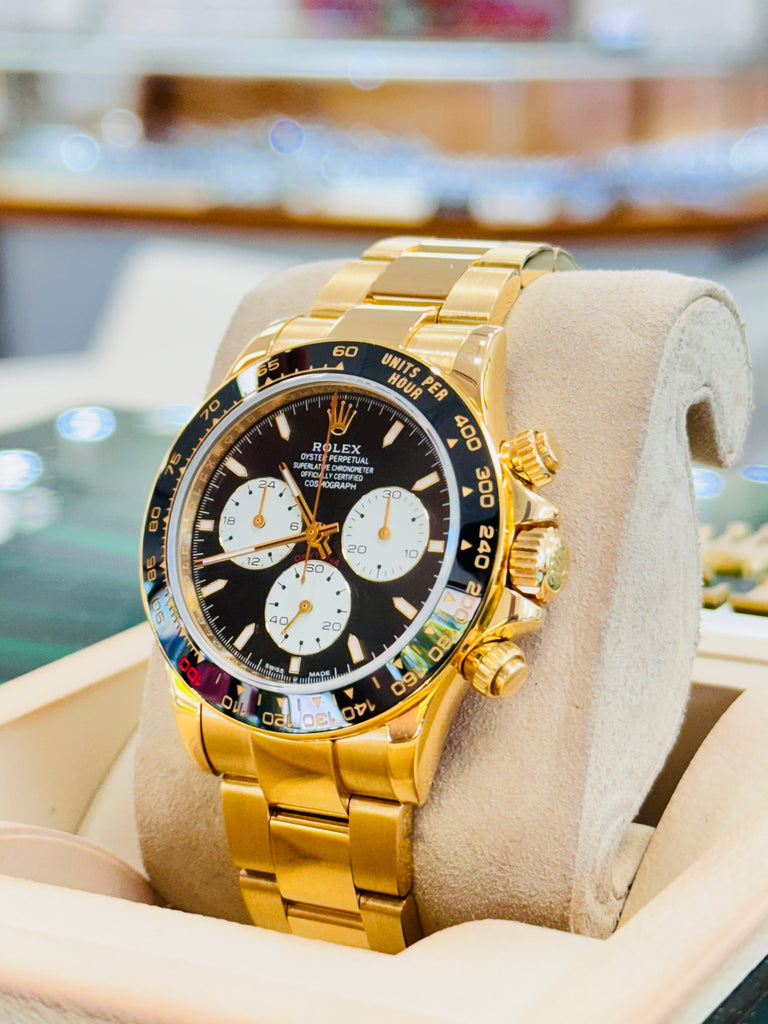 Rolex Daytona 116528 Yellow Gold Custom Le Mans Daytona Edition Box/Papers