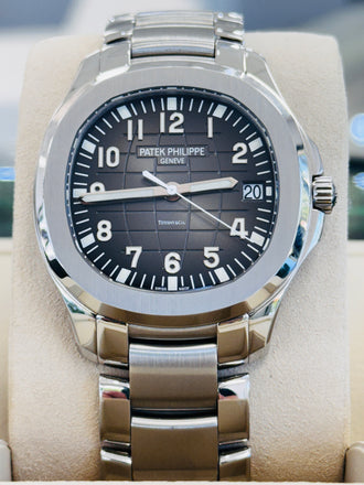 Patek Philippe Aquanaut “Tiffany n Co Dial” Collector 5167A Steel Black Dial 40MM Stainless steel Bracelet Box and Papers PreOwned - Diamonds East Intl.