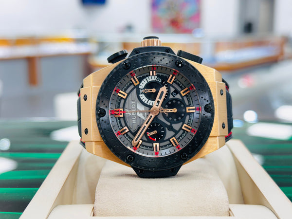 Rose Gold Hr Hublot Hublot King Power F1 Great Britain 48mm In 18k