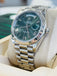 Rolex Day-Date 40 228239 Fluted Bezel GREEN Olive Dial Watch Box/Papers MINT