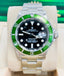 Rolex Submariner Date "Kermit" 16610LV Engraved Rehaut Box and Papers