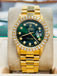 Rolex Day-Date 36mm 18238 Custom Diamond Bezel Green Diamond Dial SERVICED MINT