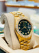 Rolex Day-Date 36mm 18238 Custom Diamond Bezel Green Diamond Dial SERVICED MINT