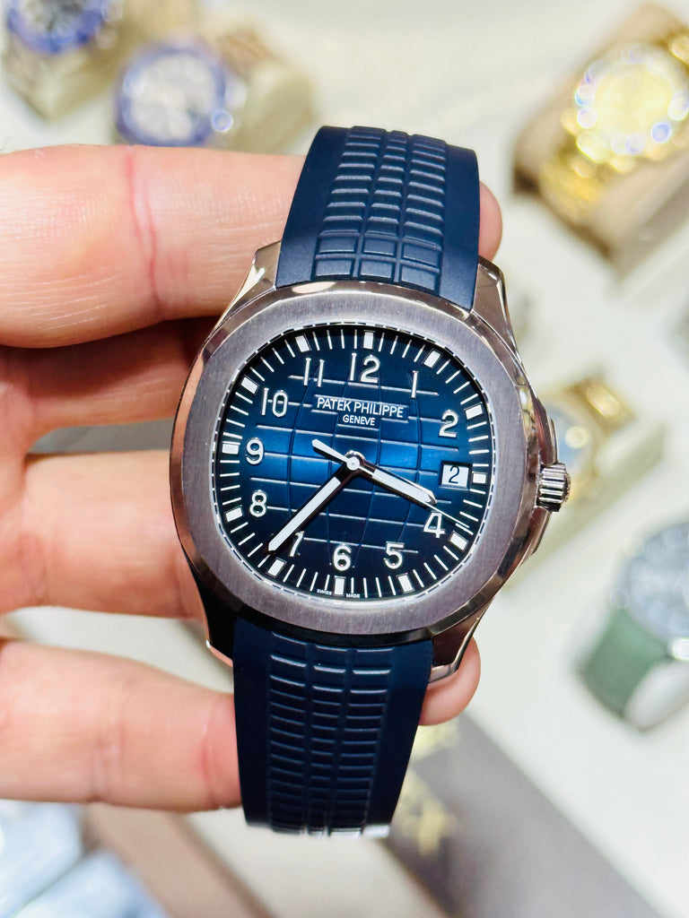 Patek+Philippe+Aquanaut+Blue+Men%27s+Watch+-+5168G-001 for sale