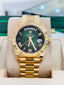 Rolex Day-Date 40 228238 OMBRE GREEN ROMAN Unworn Box and Papers