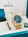 Rolex Day-Date 40 228238  NEW RELEASE 2024 OMBRE GREEN ROMAN Unworn Box and Papers - Diamonds East Intl.