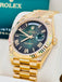 Rolex Day-Date 40 228238  NEW RELEASE 2024 OMBRE GREEN ROMAN Unworn Box and Papers - Diamonds East Intl.