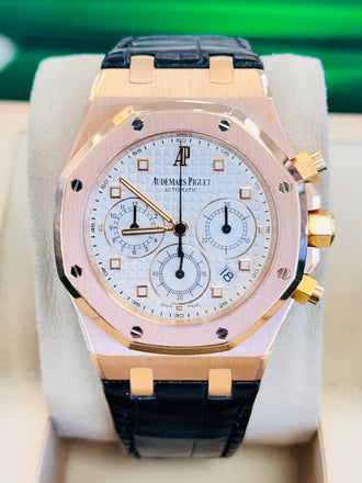 Audemars Piguet Royal Oak Chronograph 26022OR.OO.D088CR.01 Automatic 39 18kt Rose Gold MINT - Diamonds East Intl.