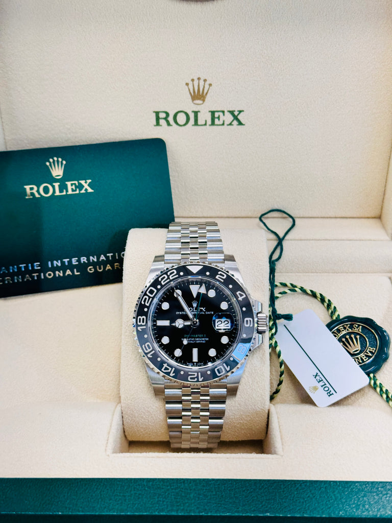 Rolex GMT-Master II Bruce Wayne Jubilee 126710 GRNR Watch BOX & PAPERS UNWORN