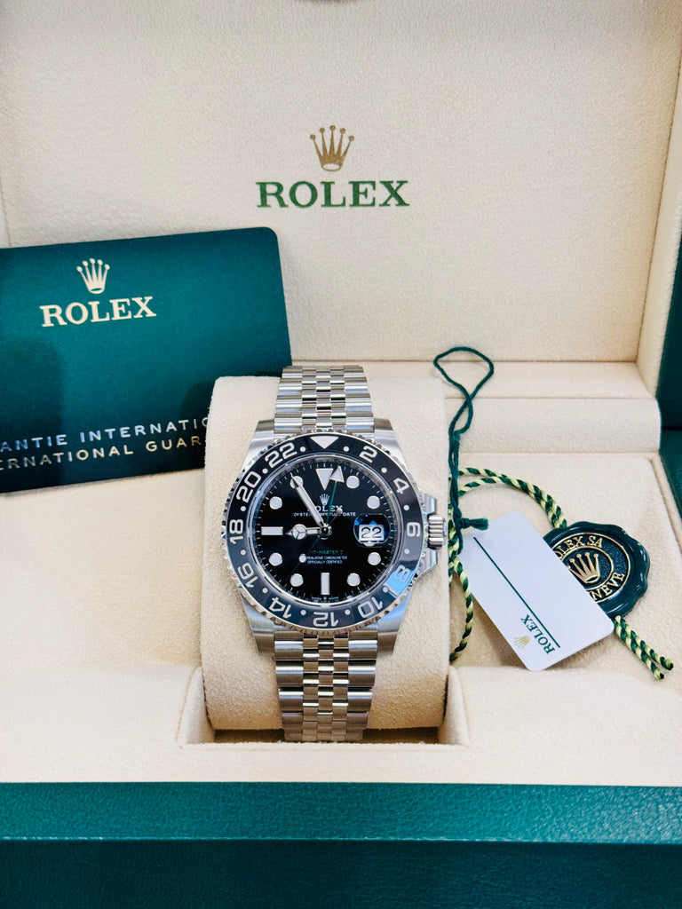 Rolex GMT-Master II Bruce Wayne Jubilee 126710 GRNR Watch BOX & PAPERS UNWORN