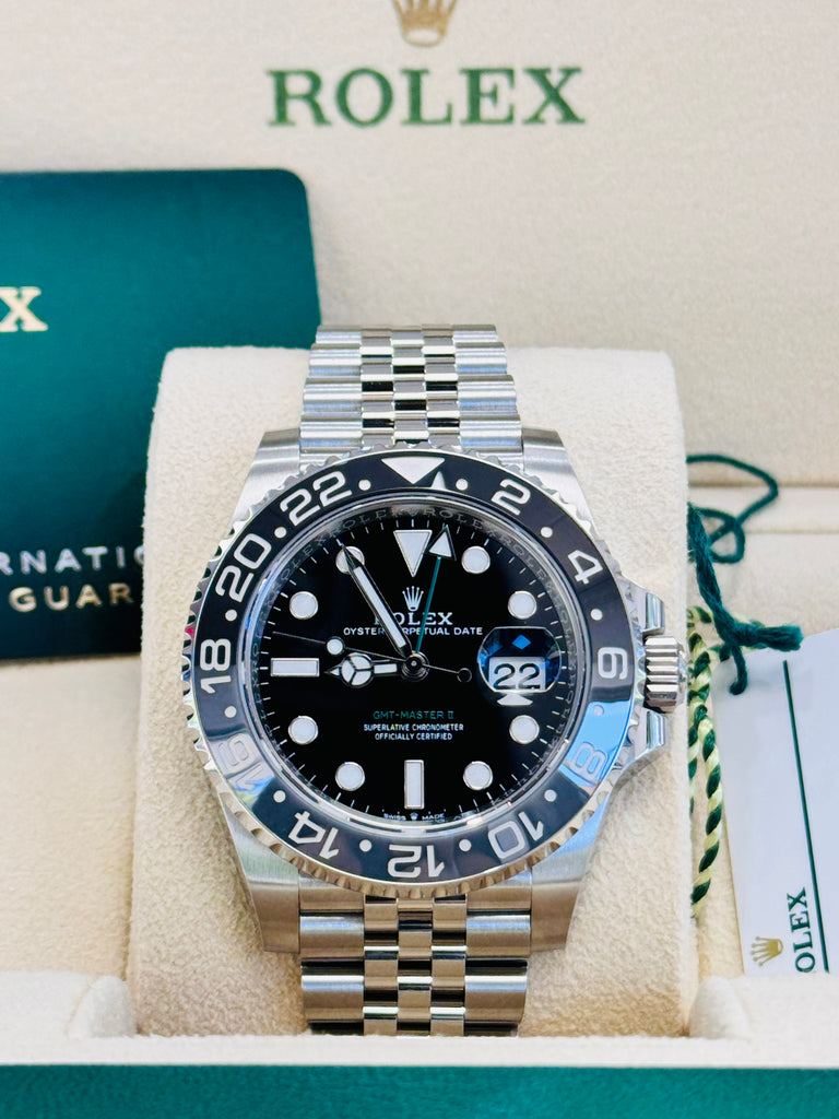 Rolex GMT-Master II Bruce Wayne Jubilee 126710 GRNR Watch BOX & PAPERS UNWORN